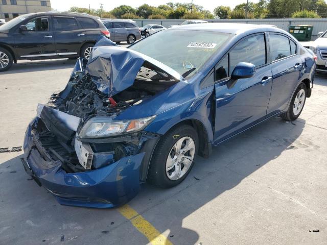 Photo 2 from auction – 2013 HONDA CIVIC LX with VIN 2HGFB2F59DH528805