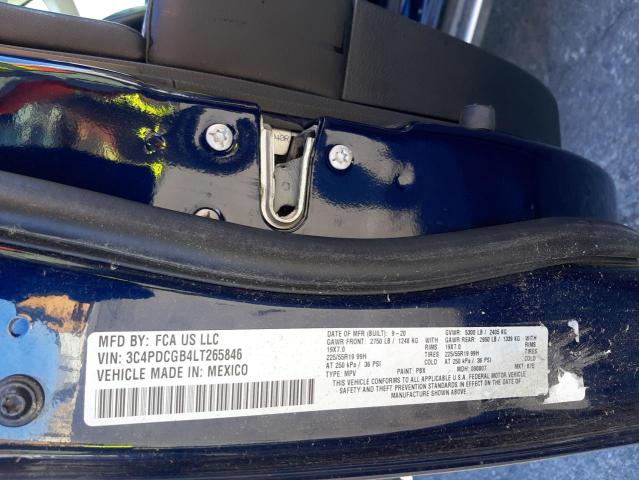 Photo 10 from auction – 2020 DODGE JOURNEY CR with VIN 3C4PDCGB4LT265846