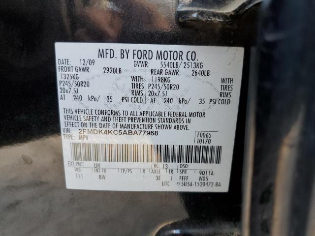 Photo 10 from auction – 2010 FORD EDGE LIMIT with VIN 2FMDK4KC5ABA77968