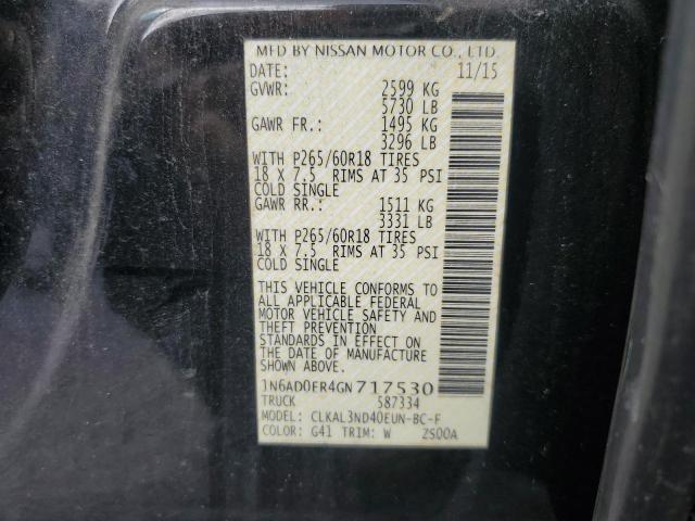Photo 10 from auction – 2016 NISSAN FRONTIER S with VIN 1N6AD0ER4GN717530