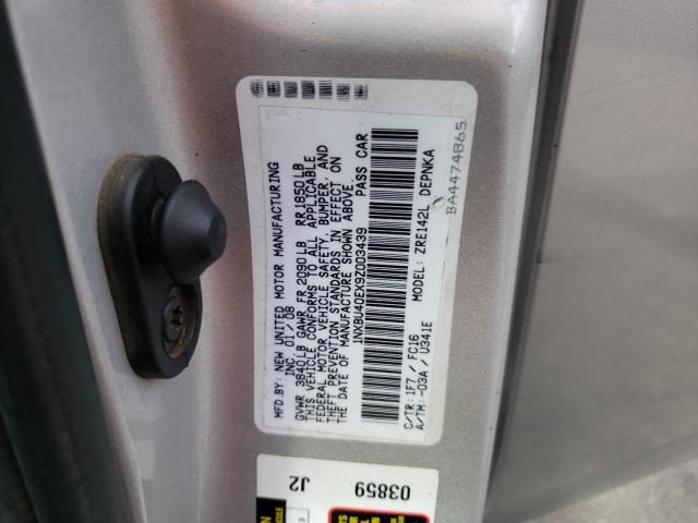 Photo 10 from auction – 2009 TOYOTA COROLLA BA with VIN 1NXBU40EX9Z003439