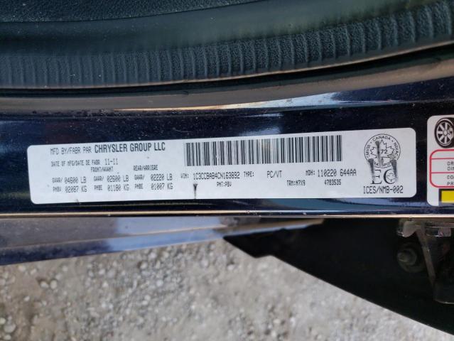 Photo 10 from auction – 2012 CHRYSLER 200 LX with VIN 1C3CCBAB4CN163892