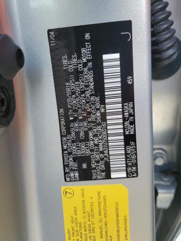 Photo 10 from auction – 2005 LEXUS RX 330 with VIN JTJHA31U750083160