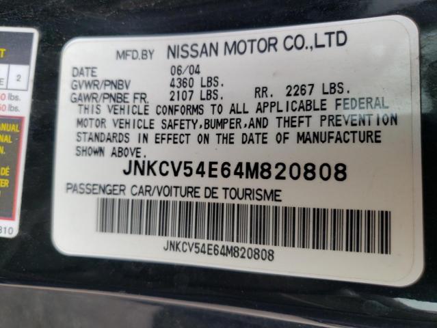 Photo 10 from auction – 2004 INFINITI G35 with VIN JNKCV54E64M820808