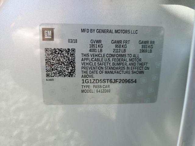 Photo 10 from auction – 2018 CHEVROLET MALIBU LT with VIN 1G1ZD5ST6JF209654
