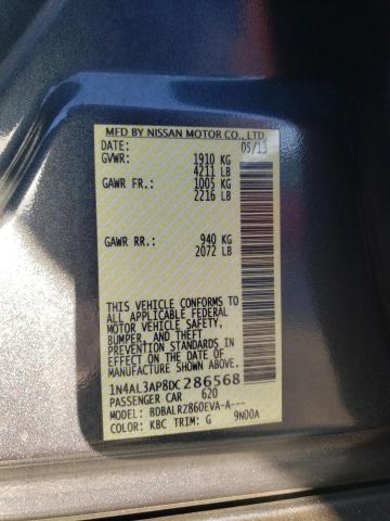 Photo 10 from auction – 2013 NISSAN ALTIMA 2.5 with VIN 1N4AL3AP8DC286568