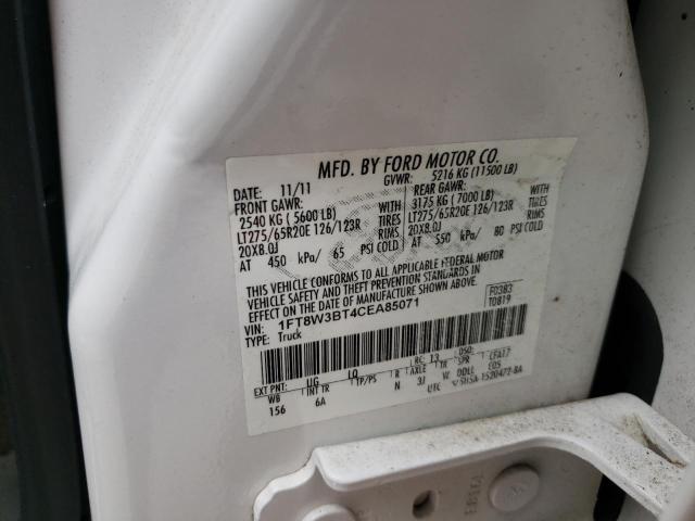 Photo 10 from auction – 2012 FORD F350 SUPER with VIN 1FT8W3BT4CEA85071