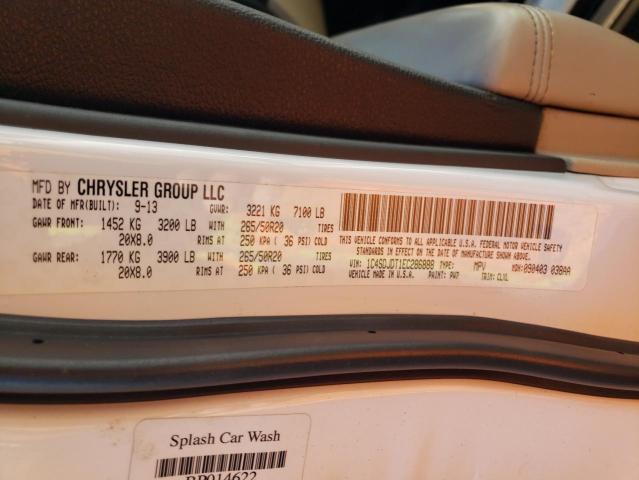 Photo 10 from auction – 2014 DODGE DURANGO LI with VIN 1C4SDJDT1EC286888