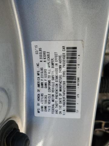 Photo 10 from auction – 2015 HONDA ACCORD EX with VIN 1HGCR2F74FA127289