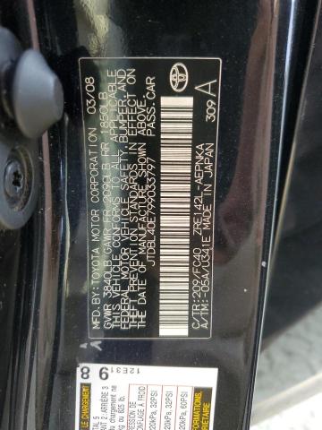 Photo 10 from auction – 2009 TOYOTA COROLLA BA with VIN JTDBL40E799033797