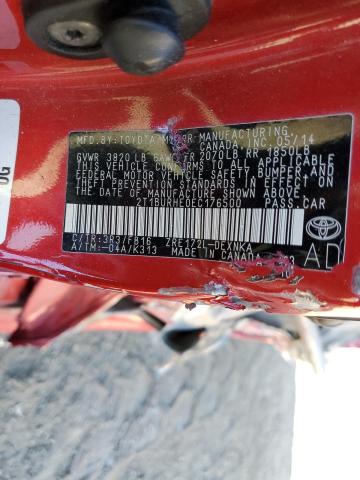 Photo 10 from auction – 2014 TOYOTA COROLLA L with VIN 2T1BURHE0EC176500