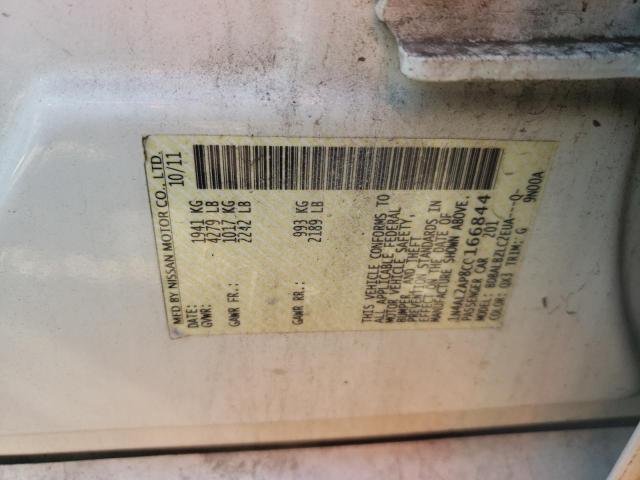 Photo 10 from auction – 2012 NISSAN ALTIMA BAS with VIN 1N4AL2AP8CC166844