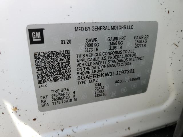 Photo 10 from auction – 2020 BUICK ENCLAVE ES with VIN 5GAERBKW3LJ197321