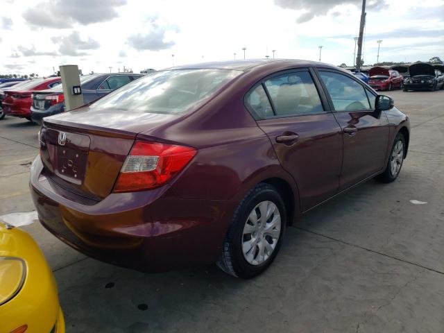 Photo 4 from auction – 2012 HONDA CIVIC LX with VIN 2HGFB2F54CH608558