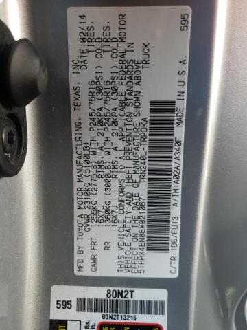 Photo 10 from auction – 2014 TOYOTA TACOMA with VIN 5TFPX4EN8EX021067