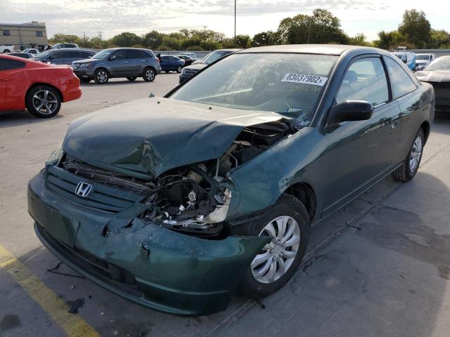 Photo 2 from auction – 2002 HONDA CIVIC LX with VIN 1HGEM22522L052764