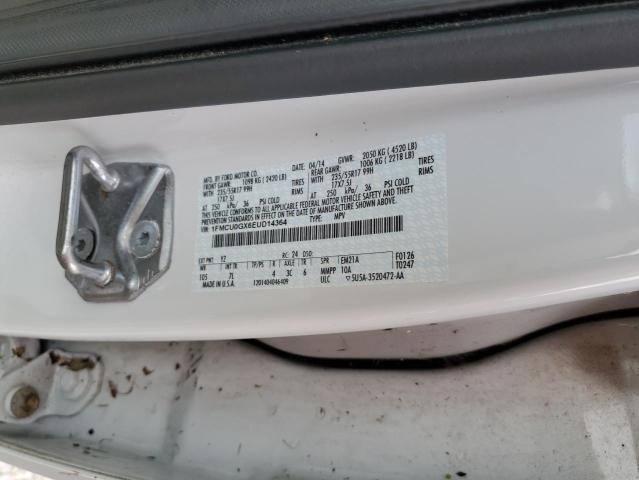 Photo 10 from auction – 2014 FORD ESCAPE SE with VIN 1FMCU0GX6EUD14364