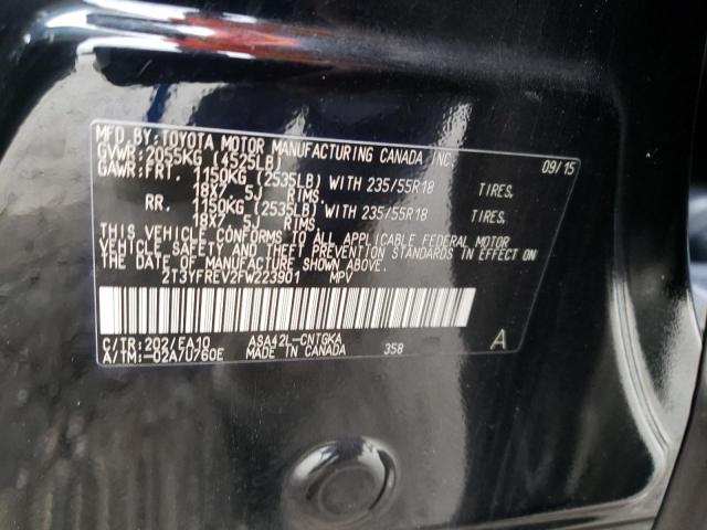 Photo 10 from auction – 2015 TOYOTA RAV4 LIMIT with VIN 2T3YFREV2FW223901
