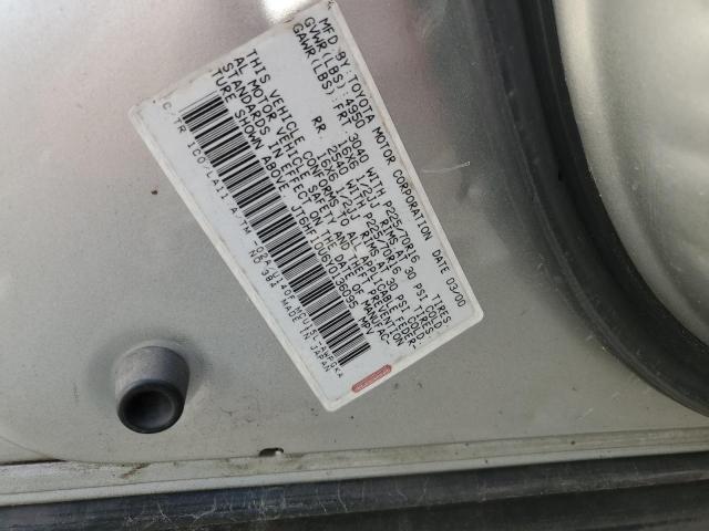 Photo 10 from auction – 2000 LEXUS RX 300 with VIN JT6HF10U6Y0136095