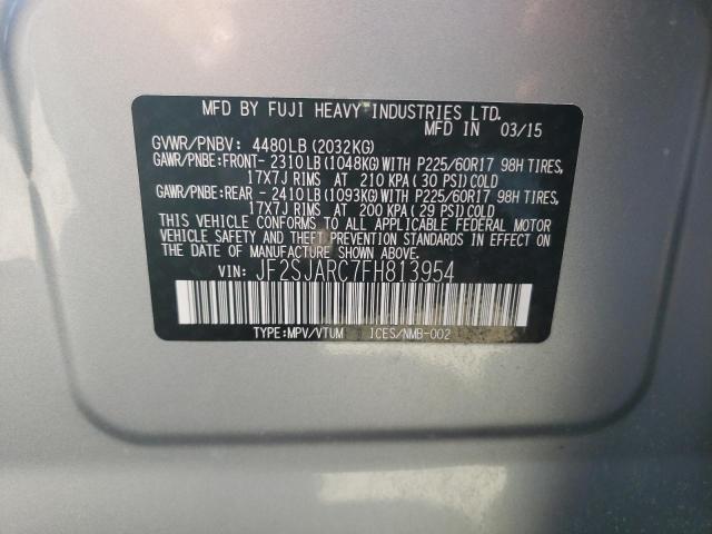 Photo 10 from auction – 2015 SUBARU FORESTER 2 with VIN JF2SJARC7FH813954