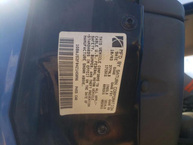 Photo 10 from auction – 2004 SATURN ION LEVEL with VIN 1G8AJ52F04Z145096
