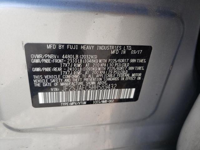 Photo 10 from auction – 2017 SUBARU FORESTER 2 with VIN JF2SJAEC5HH589432