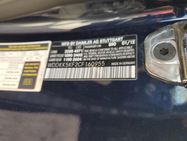 Photo 10 from auction – 2012 MERCEDES-BENZ E 350 with VIN WDDKK5KF2CF160955