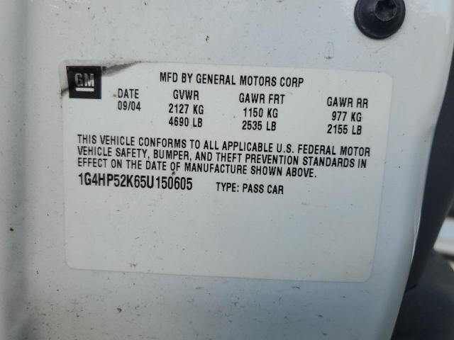 Photo 10 from auction – 2005 BUICK LESABRE CU with VIN 1G4HP52K65U150605