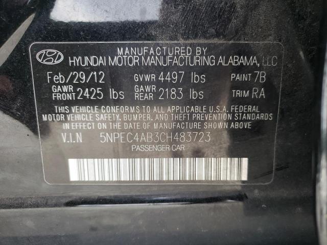 Photo 10 from auction – 2012 HYUNDAI SONATA SE with VIN 5NPEC4AB3CH483723