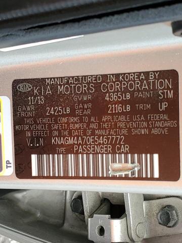 Photo 10 from auction – 2014 KIA OPTIMA LX with VIN KNAGM4A70E5467772