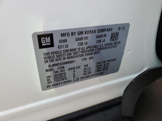 Photo 10 from auction – 2022 BUICK ENCORE GX with VIN KL4MMDS25NB096841