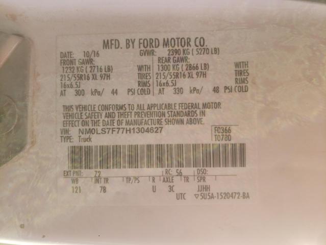Photo 10 from auction – 2017 FORD TRANSIT CO with VIN NM0LS7F77H1304627