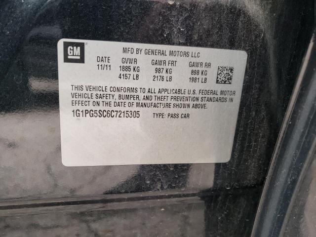 Photo 10 from auction – 2012 CHEVROLET CRUZE LT with VIN 1G1PG5SC6C7215305