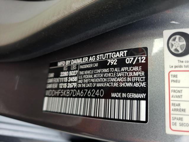Photo 10 from auction – 2013 MERCEDES-BENZ E 350 with VIN WDDHF5KB7DA676240
