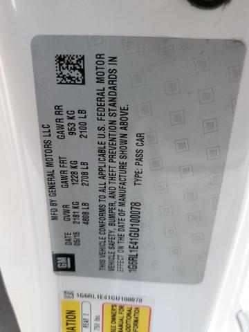 Photo 10 from auction – 2016 CADILLAC ELR with VIN 1G6RL1E41GU100078