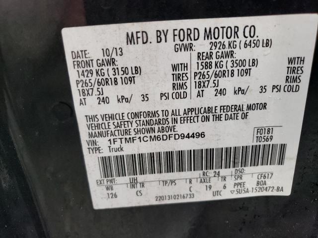 Photo 10 from auction – 2013 FORD F150 with VIN 1FTMF1CM6DFD94496