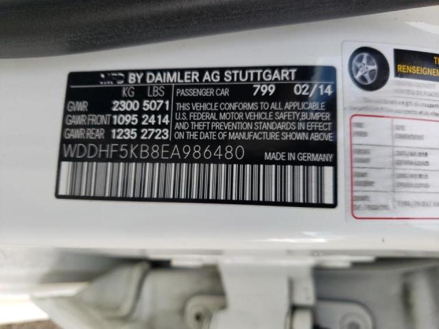 Photo 10 from auction – 2014 MERCEDES-BENZ E 350 with VIN WDDHF5KB8EA986480