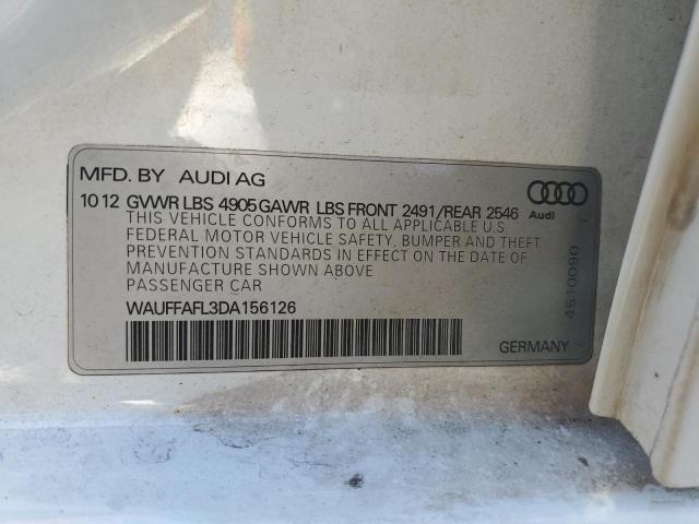 Photo 10 from auction – 2013 AUDI A4 PREMIUM with VIN WAUFFAFL3DA156126