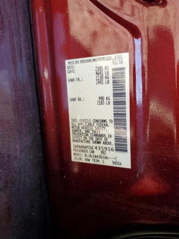Photo 10 from auction – 2016 NISSAN MAXIMA 3.5 with VIN 1N4AA6AP1GC435916