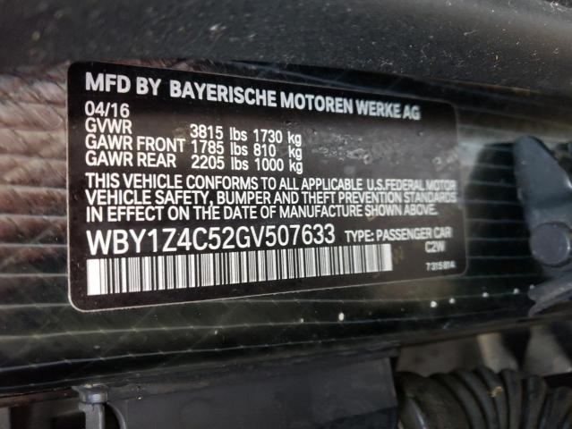 Photo 10 from auction – 2016 BMW I3 REX with VIN WBY1Z4C52GV507633