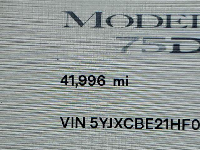 Photo 8 from auction – 2017 TESLA MODEL X with VIN 5YJXCBE21HF039611