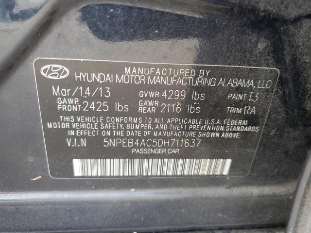 Photo 10 from auction – 2013 HYUNDAI SONATA GLS with VIN 5NPEB4AC5DH711637