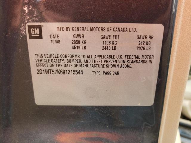 Photo 10 from auction – 2009 CHEVROLET IMPALA 1LT with VIN 2G1WT57K691215544