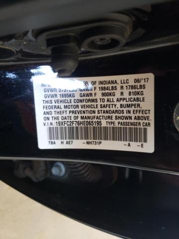 Photo 10 from auction – 2017 HONDA CIVIC EX with VIN 19XFC2F76HE065195