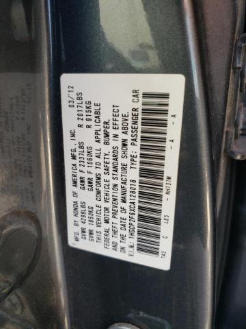 Photo 10 from auction – 2012 HONDA ACCORD SE with VIN 1HGCP2F6XCA128018