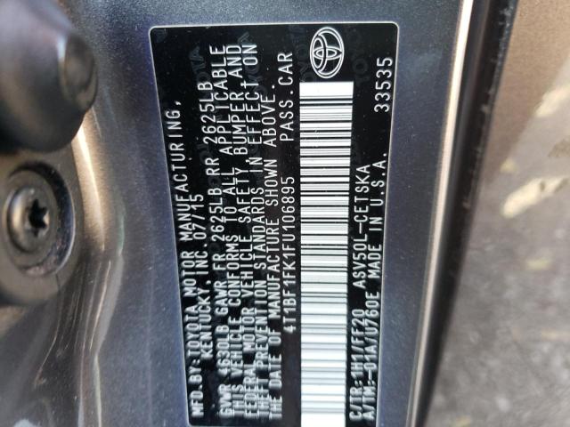 Photo 10 from auction – 2015 TOYOTA CAMRY LE with VIN 4T1BF1FK1FU106895