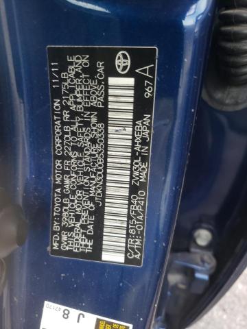 Photo 10 from auction – 2011 TOYOTA PRIUS with VIN JTDKN3DU0B5350338