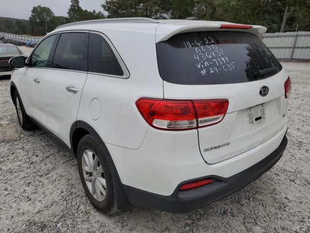 Photo 3 from auction – 2016 KIA SORENTO LX with VIN 5XYPG4A34GG167394