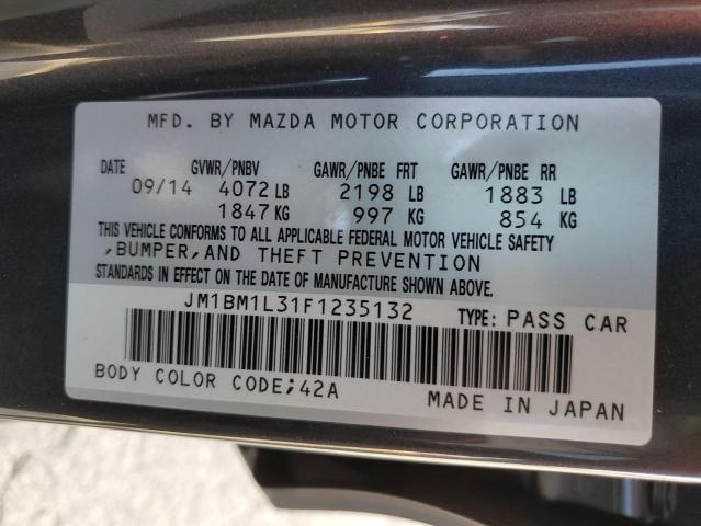 Photo 10 from auction – 2015 MAZDA 3 TOURING with VIN JM1BM1L31F1235132