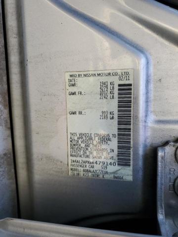 Photo 10 from auction – 2011 NISSAN ALTIMA BAS with VIN 1N4AL2APXBN479140
